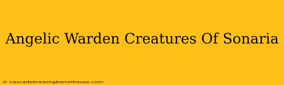Angelic Warden Creatures Of Sonaria