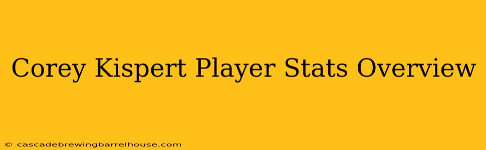 Corey Kispert Player Stats Overview