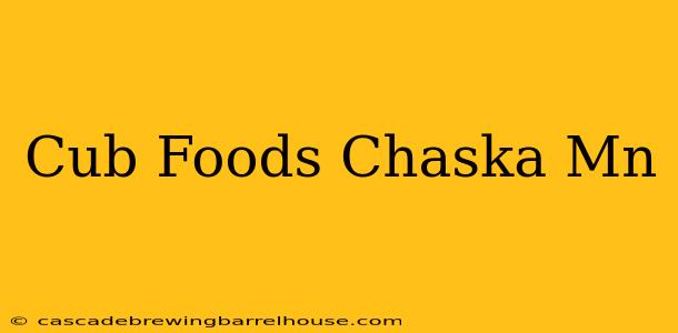 Cub Foods Chaska Mn