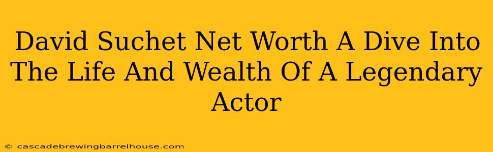 David Suchet Net Worth A Dive Into The Life And Wealth Of A Legendary Actor
