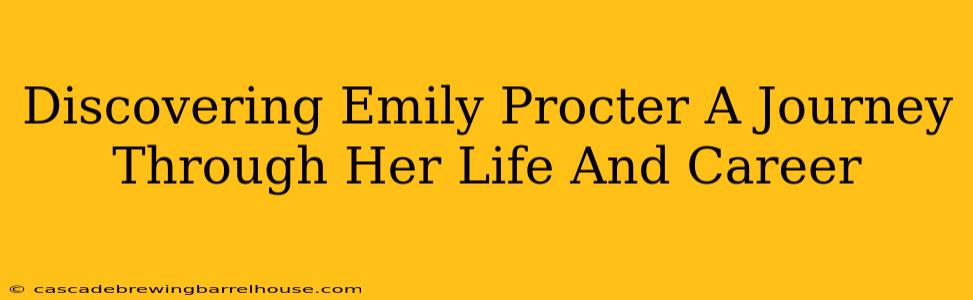 Discovering Emily Procter A Journey Through Her Life And Career
