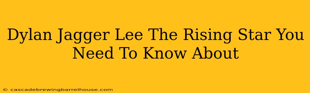 Dylan Jagger Lee The Rising Star You Need To Know About