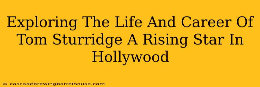 Exploring The Life And Career Of Tom Sturridge A Rising Star In Hollywood