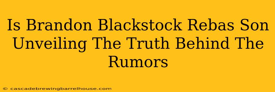 Is Brandon Blackstock Rebas Son Unveiling The Truth Behind The Rumors