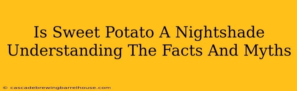 Is Sweet Potato A Nightshade Understanding The Facts And Myths