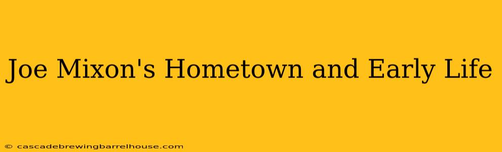 Joe Mixon's Hometown and Early Life