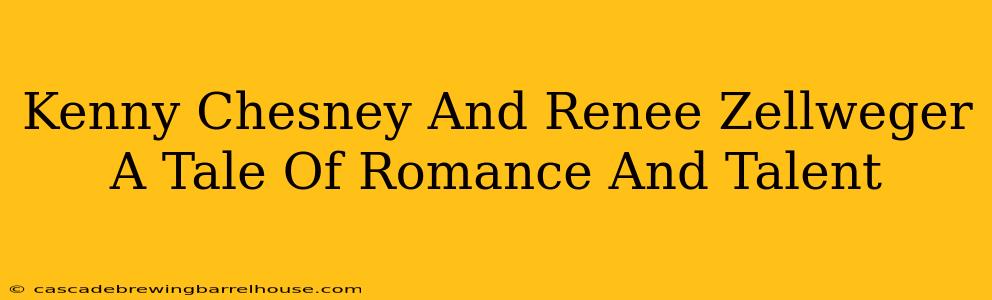 Kenny Chesney And Renee Zellweger A Tale Of Romance And Talent