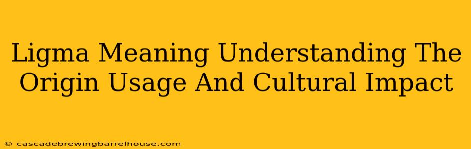 Ligma Meaning Understanding The Origin Usage And Cultural Impact