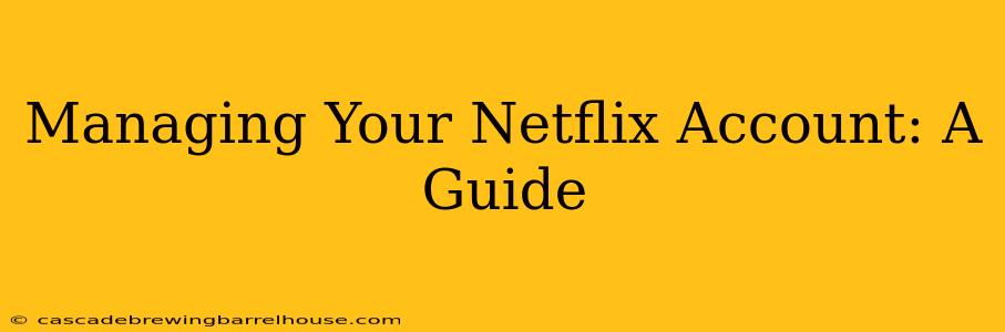 Managing Your Netflix Account: A Guide