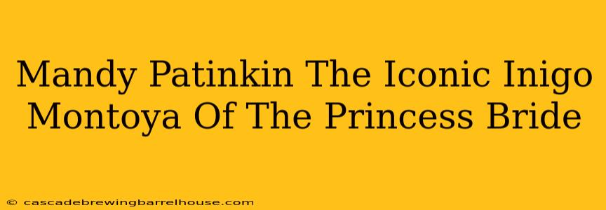 Mandy Patinkin The Iconic Inigo Montoya Of The Princess Bride