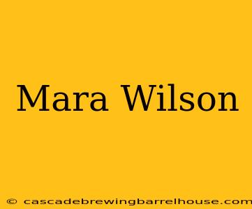 Mara Wilson