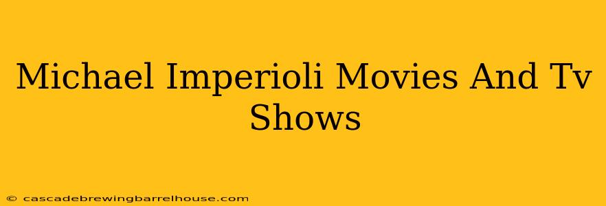 Michael Imperioli Movies And Tv Shows