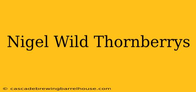 Nigel Wild Thornberrys