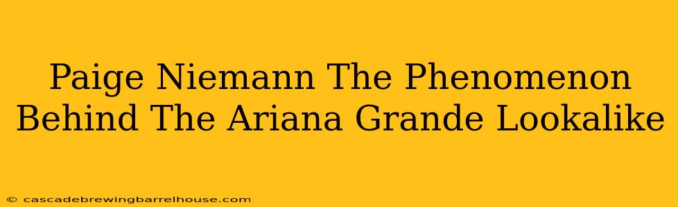 Paige Niemann The Phenomenon Behind The Ariana Grande Lookalike