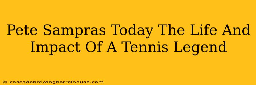 Pete Sampras Today The Life And Impact Of A Tennis Legend