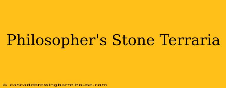 Philosopher's Stone Terraria