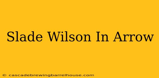 Slade Wilson In Arrow
