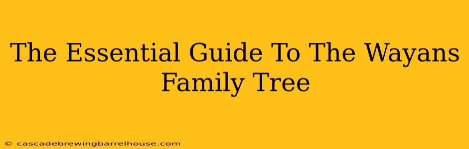 The Essential Guide To The Wayans Family Tree