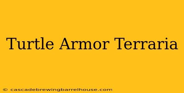 Turtle Armor Terraria