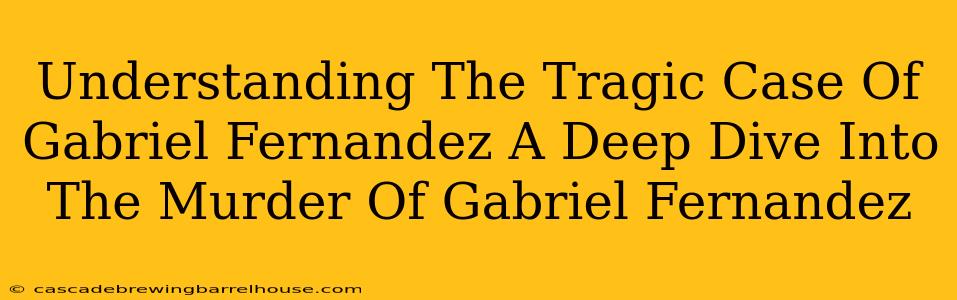Understanding The Tragic Case Of Gabriel Fernandez A Deep Dive Into The Murder Of Gabriel Fernandez
