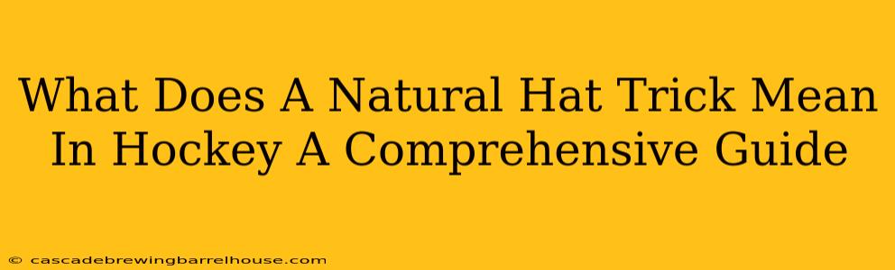 What Does A Natural Hat Trick Mean In Hockey A Comprehensive Guide