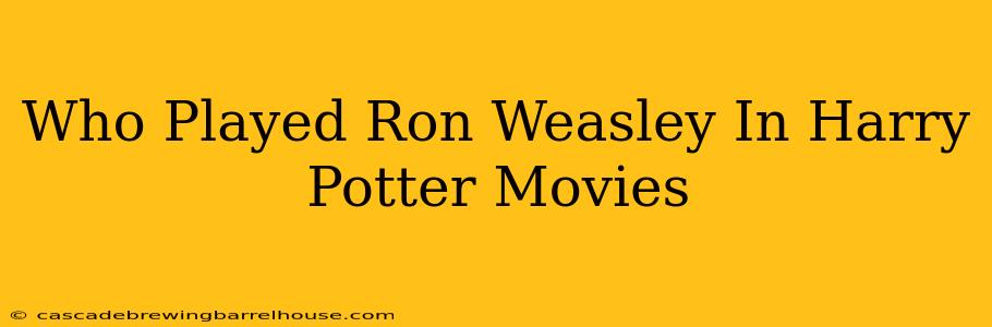 Who Played Ron Weasley In Harry Potter Movies